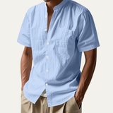 The Westmount Men’s Lightweight Linen Button-Up Shirt