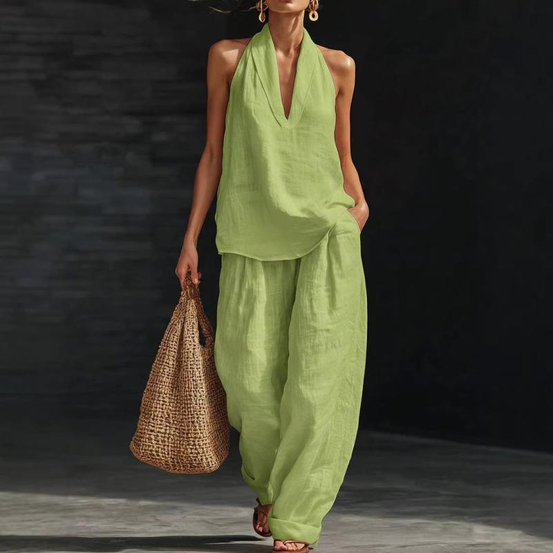 Ainhoa | Two-Piece Textured Linen Set