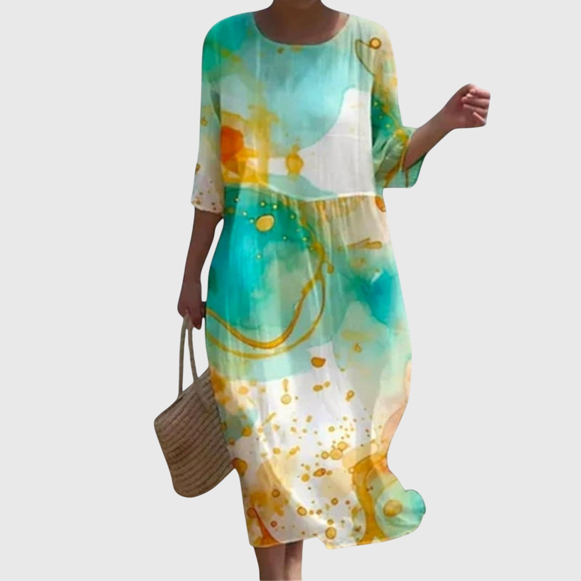 Martine | Elegant Floral Maxi Dress