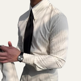 The Harrington Men’s Vintage Shirt – Turn Down Collar Button Up Dress Shirt