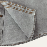 The Millridge Men’s Casual Denim Shirt with Double Pockets