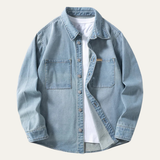 The Meadowlark Hill Men’s Vintage Denim Smart Shirt