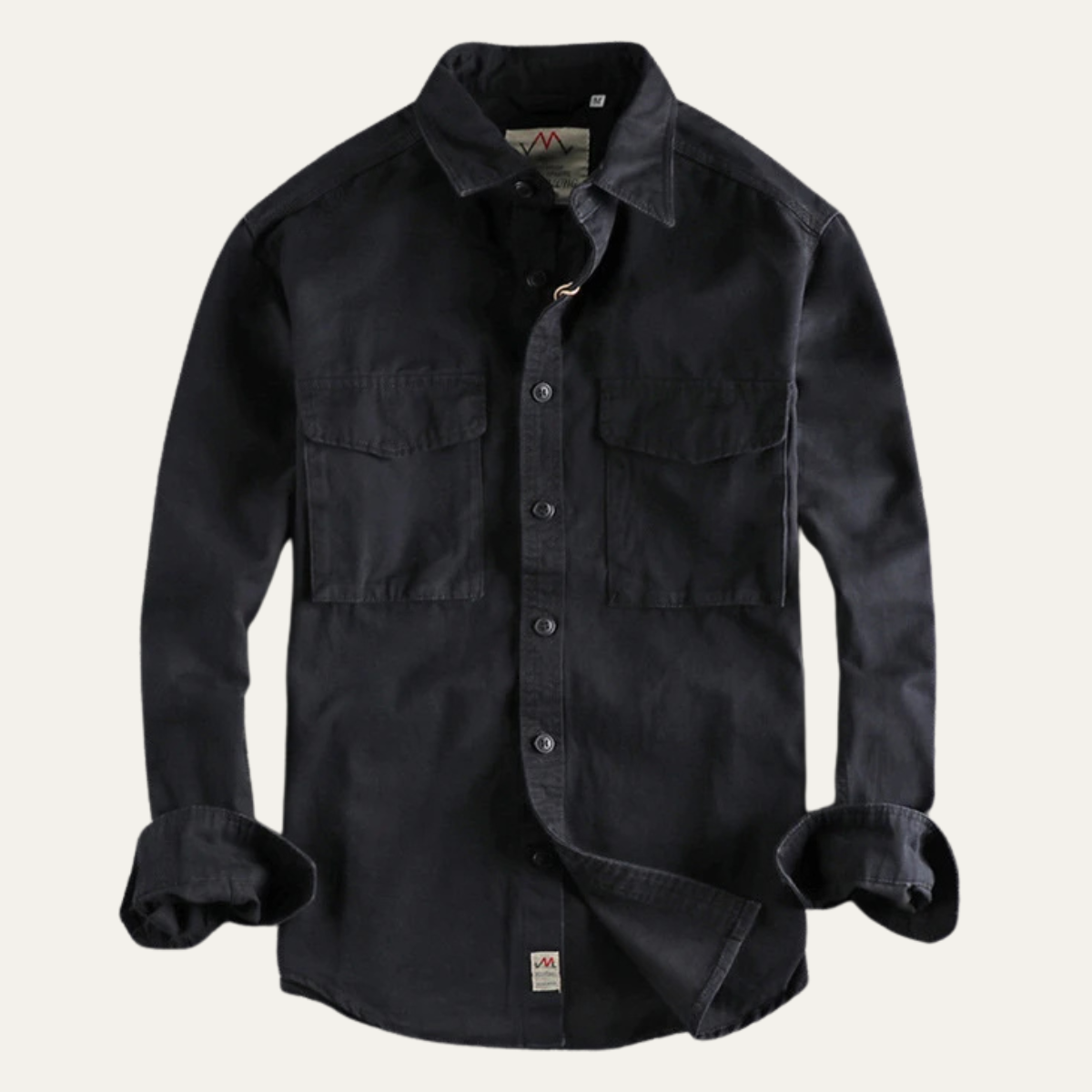 The Oak River Men's Safari Style Button-Up Workwear Shirt