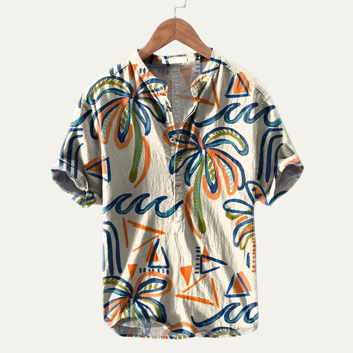 The Crestmoor Men’s Hawaiian Tropical Button-Up Soft Shirt