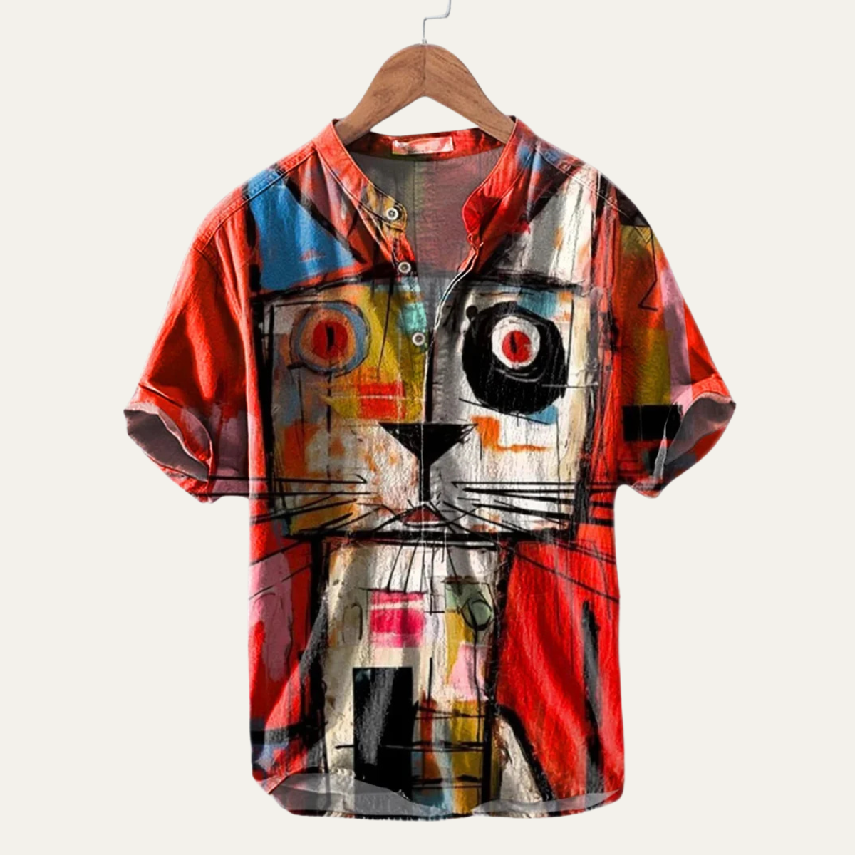 The Willowcrest Men’s Hawaiian Tropical Button-Up Summer Shirt