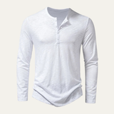 The Berkshire Men’s Casual Button Neck Henley Cotton T-Shirt