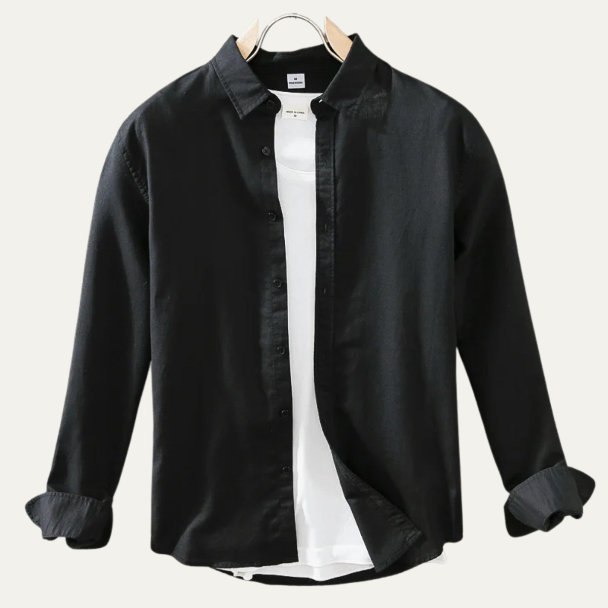 The Brookmoor Men’s Classic Linen Cotton Button-Up Shirt