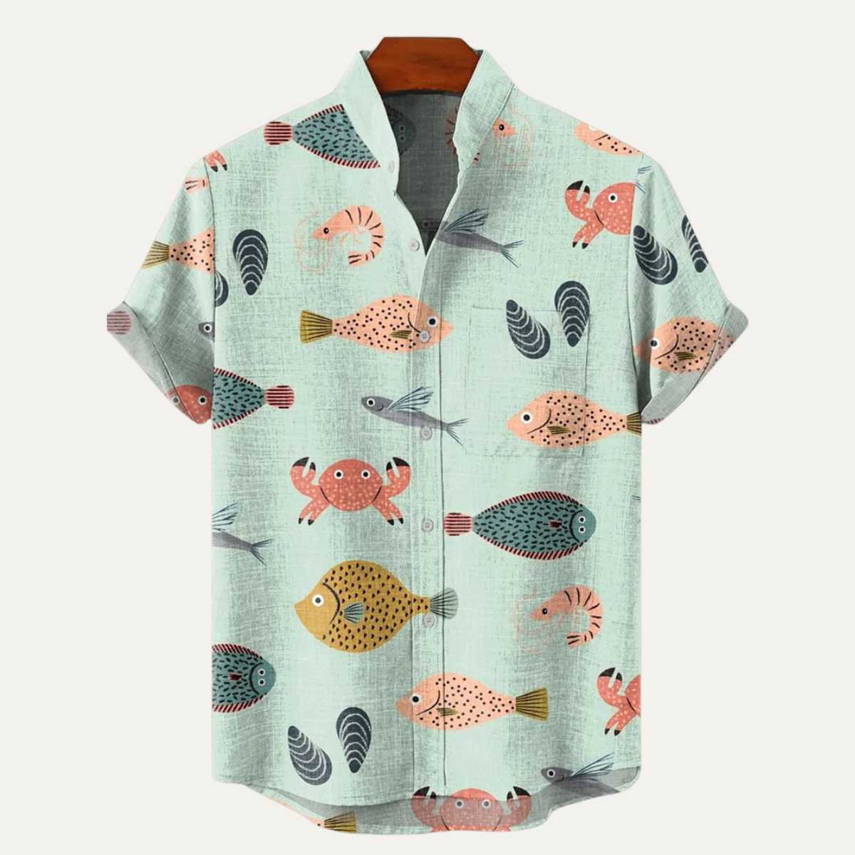 The Fairbrook Lane Men’s Retro Linen Hawaiian Beach Shirt