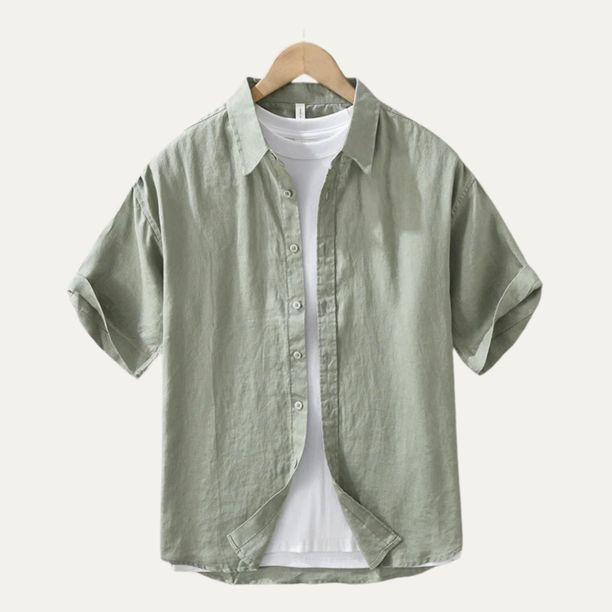 The Willow Lake Men’s Linen Slim Fit Breathable Shirt