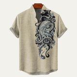 The Fairbrook Lane Men’s Retro Linen Hawaiian Beach Shirt