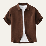 The Willow Lake Men’s Linen Slim Fit Breathable Shirt