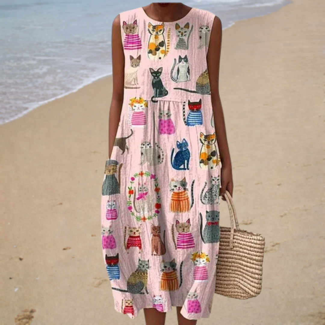 Océane - Comfortable Sleeveless Summer Dress