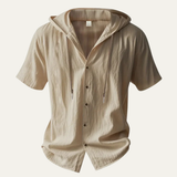 The Fairhaven Ridge Men’s Lightweight Hooded Cotton Linen Shirt