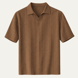 The Brookhurst Men’s Textured Knit Polo Shirt