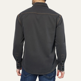 The Glenwood Court Men’s Vintage Dark Grey Denim Shirt