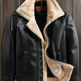Dorian™ | L’Aviateur: Leather Jacket Featuring Luxurious Fur Accents