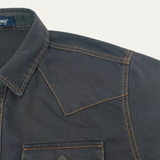The Glenwood Court Men’s Vintage Dark Grey Denim Shirt