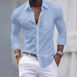 The Ashmont Men’s Slim Fit Gingham Long Sleeve Button Down Shirt
