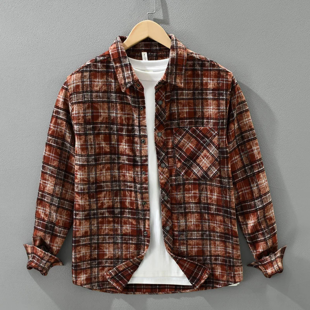 The Southgate Men’s Vintage Plaid Brushed Cotton Shirt