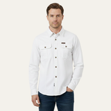 The Ashton Ridge Men’s Solid Colour Multi Pocket Cotton Cargo Shirt