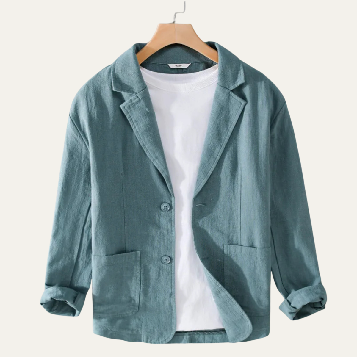The Elmstead Men’s Solid Colour Casual Linen Blazer