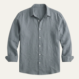 The Meadowrun Men’s Linen Trendy Button-Up Shirt