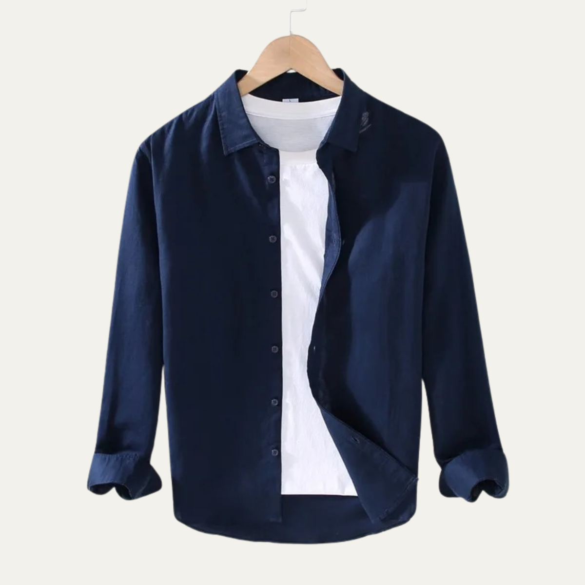 The Elmwood Park Men’s Summer Linen Cotton Retro Shirt