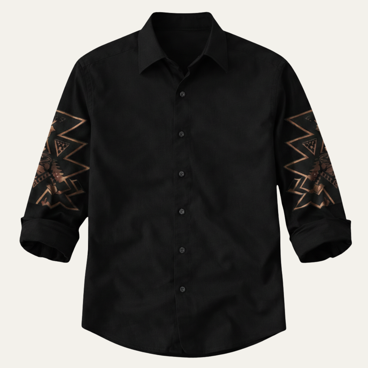 The Westbury Hill Men’s Two Tone Patchwork Western Casual Denim Shirt