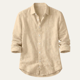The Silverwood Hill Men's Lightweight Linen Summer Casual Button-Up Shirt