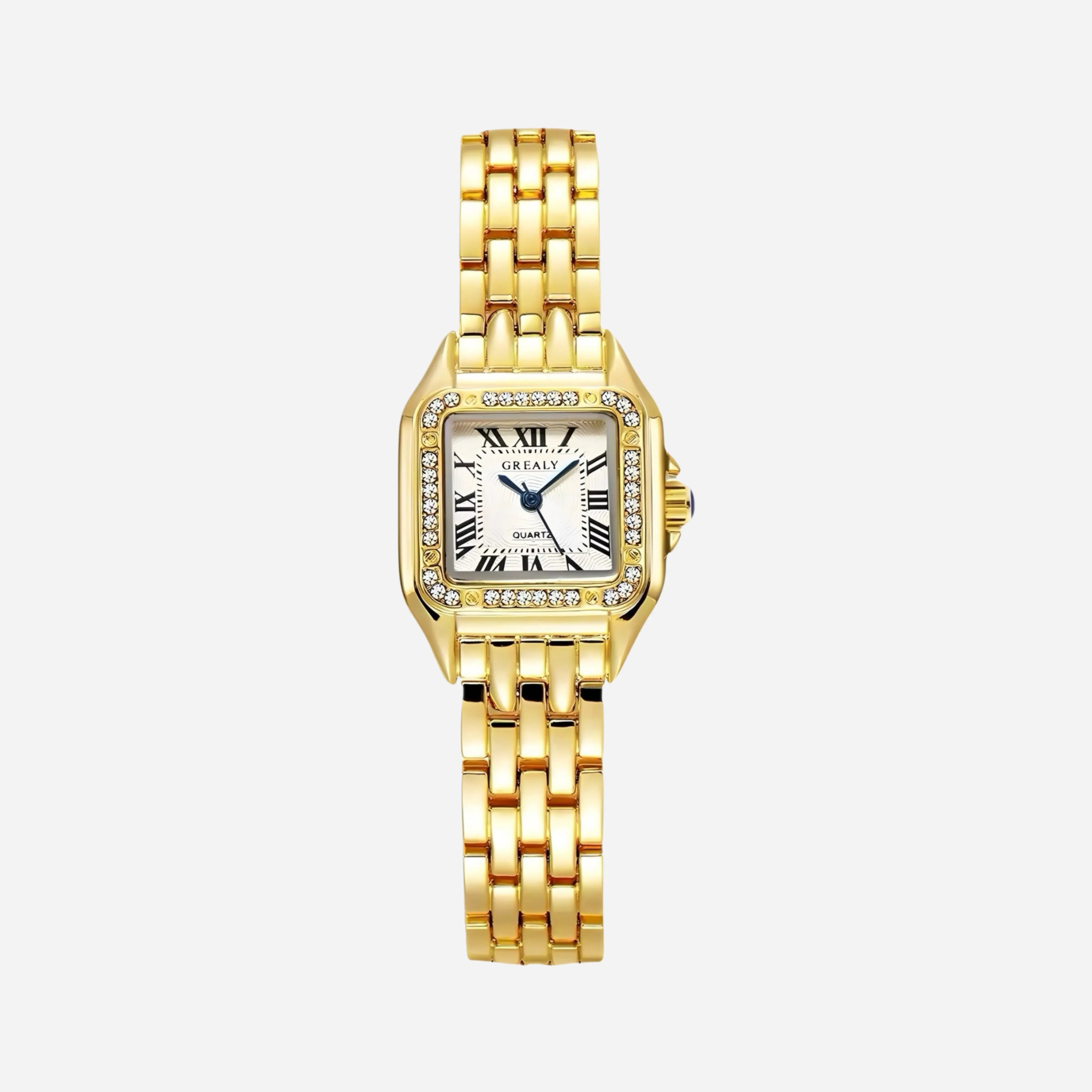 Petra® - Elegant Gold Watch Featuring Roman Numerals
