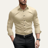 The Pantelleria Men's Elegant Solid Colour Business Shirt