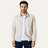 The Ashenwood Men’s Classic Linen Cotton Button-Up Shirt