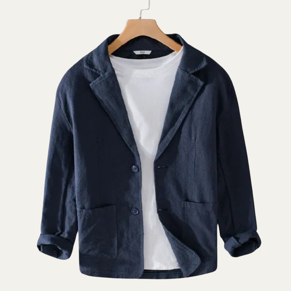 The Crestwood Hill Men’s Solid Colour Lightweight Linen Blazer