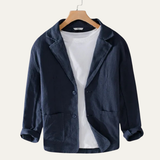 The Crestwood Hill Men’s Solid Colour Lightweight Linen Blazer