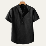 The Lakewood Hill Men’s Breathable Cotton Linen Shirt