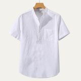 The Meadowcrest Men’s Lightweight Cotton Linen Shirt