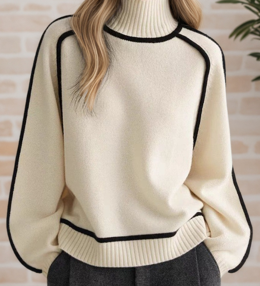 Women's Elegant High-Neck Sweater