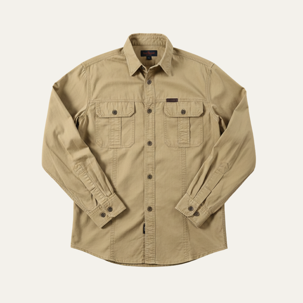 The Ashton Ridge Men’s Solid Colour Multi Pocket Cotton Cargo Shirt