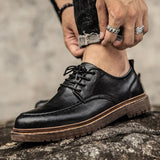 Joe | Natural Leather Low-Top Shoes