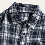 The Glenhurst Men’s Loose Fit Casual Retro Plaid Shirt
