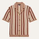 The Cedar Ridge Men’s Vintage Stripe Knit Button-Up Shirt