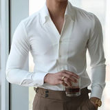 The Oakwood Park Men’s Collar Slim Fit Wrinkle Free Casual Shirt