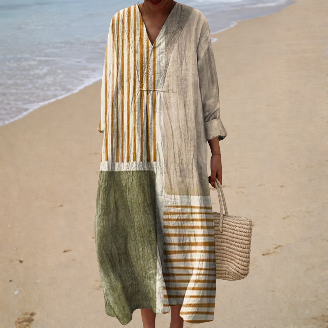 Tess - Flattering Printed Summer Dress