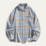 The Glenhurst Men’s Loose Fit Casual Retro Plaid Shirt