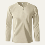 The Pinecrest Creek Men’s Casual Waffle Henley Thermal Shirt