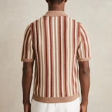 The Cedar Ridge Men’s Vintage Stripe Knit Button-Up Shirt
