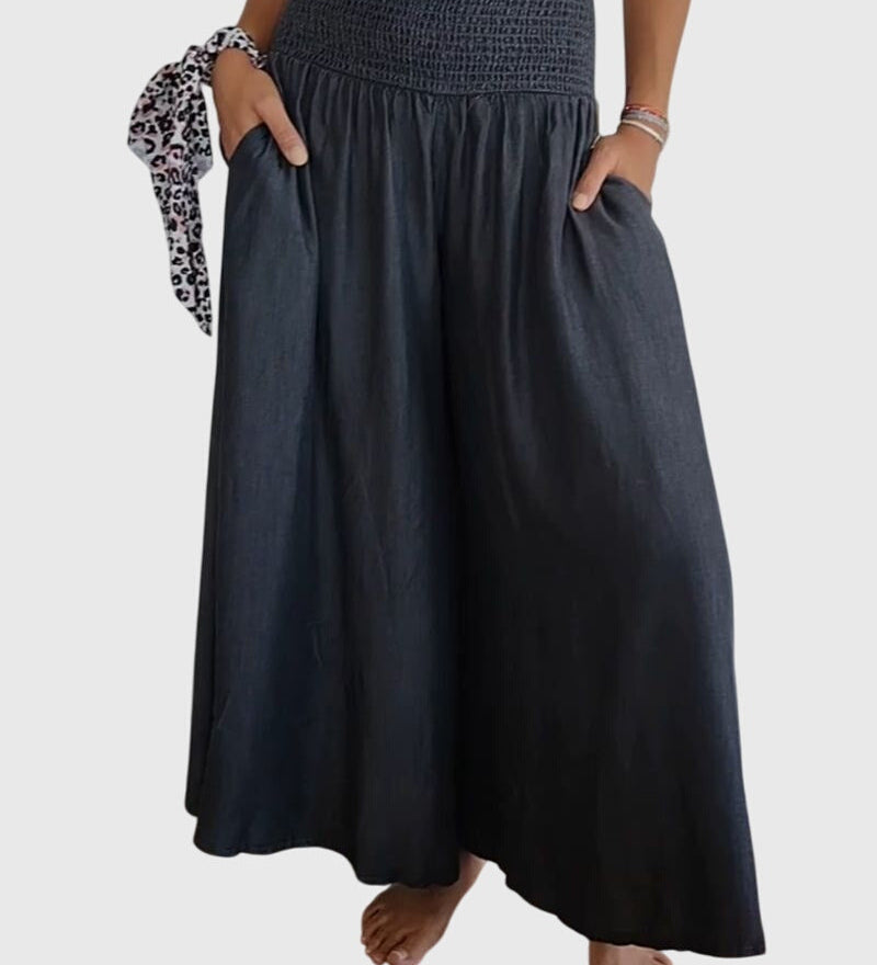 Rosalie | Relaxed Fit Trousers with Stretchy Waistband