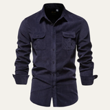 The Oaklawn Men’s Slim Fit Trendy Corduroy Shirt