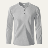 The Pinecrest Creek Men’s Casual Waffle Henley Thermal Shirt