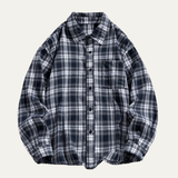 The Glenhurst Men’s Loose Fit Casual Retro Plaid Shirt